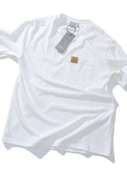 DIOR T-Shirt with Pocket Relaxed Fit Gray Cotton Jersey #386106