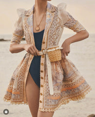 Zimmermann High Tide Mini Shirt Dress