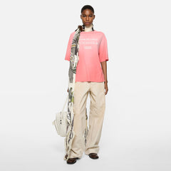 Acne Studios Sprayed Logo T-shirt Tango Pink #387841