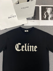 CELINE GOTHIC T-SHIRT IN COTTON JERSEY #326927