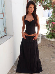 Lauro Maxi Skirt Black