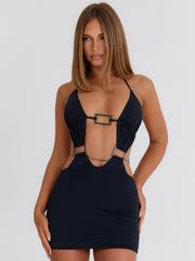 Bridie Mini Dress Black