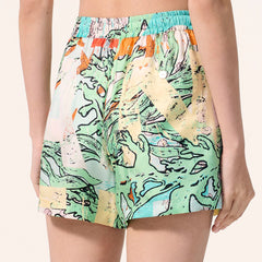 CHANEL Shorts Silk Multicolor #386380