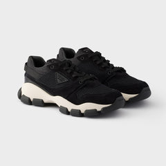 PRADA Mesh Fabric And Suede Sneakers #394882