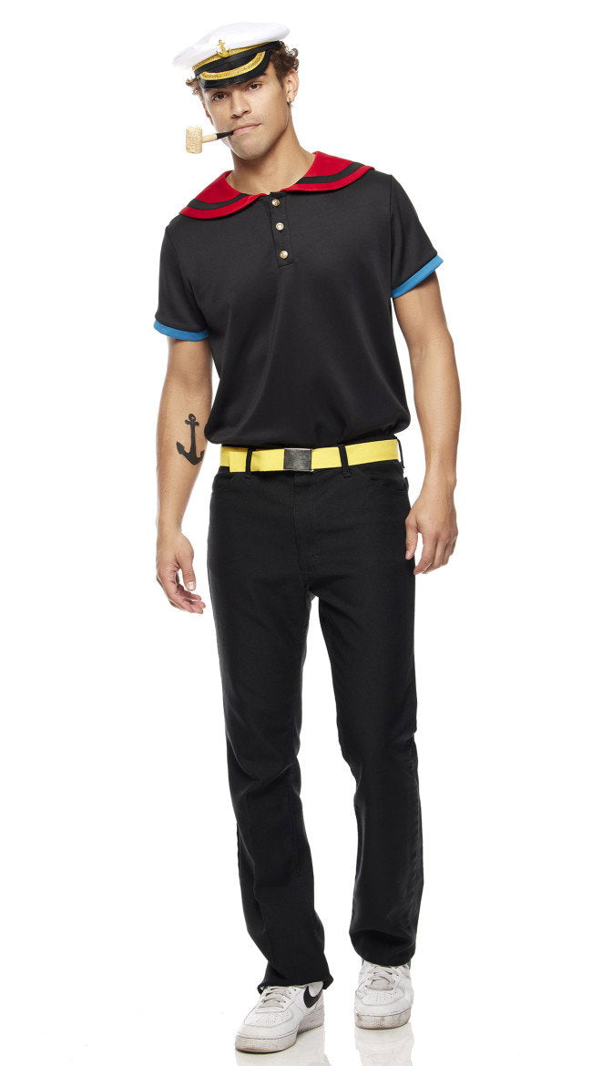 The Sailor Man Men's Cartoon Character Costume - Image 1