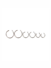 Lior 3 Pair Earring Set Silver