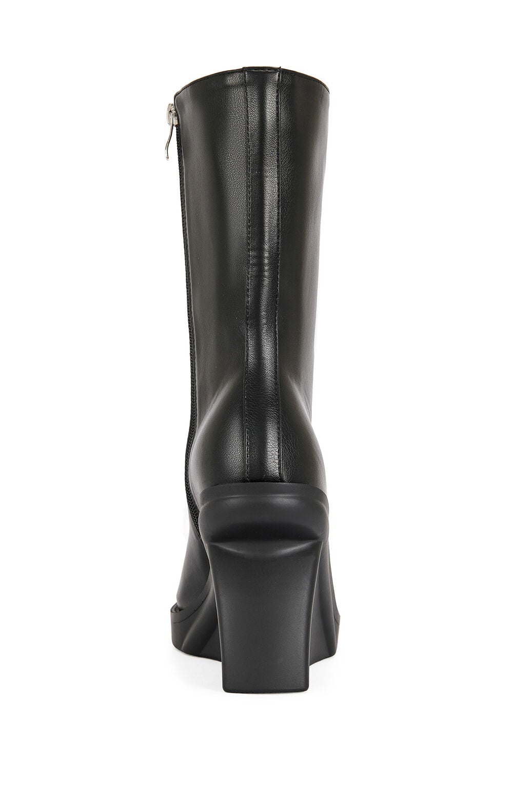 Women's Nolia Black Wedge Peep Toe Booties