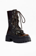 Women's Etra Espresso Flatform Booties
