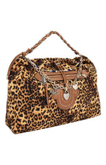 Leopard Print Soft Hobo Bag