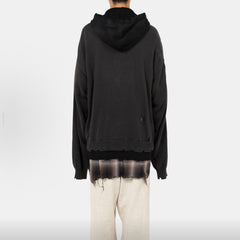 Maison Mihara Yasuhiro Spring/summer Fashion Casual Solid Color Hooded Zipper Embroidered Oversized Relaxed Patchwork Long Sleeve Knit Sweater Jacket #79498