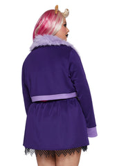 Plus Werewolf High School Student Costume And Wig Set
