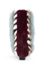 Briash Blue Faux Fur Booties