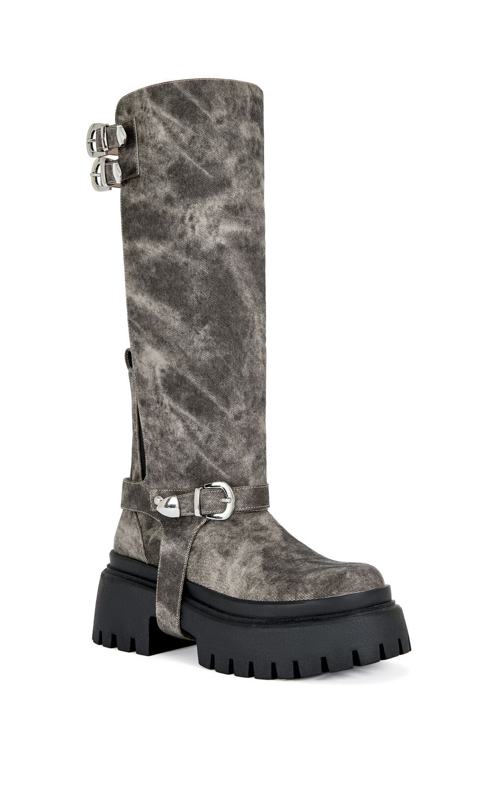 Women's Rampage Brown Distressed Combat Boots