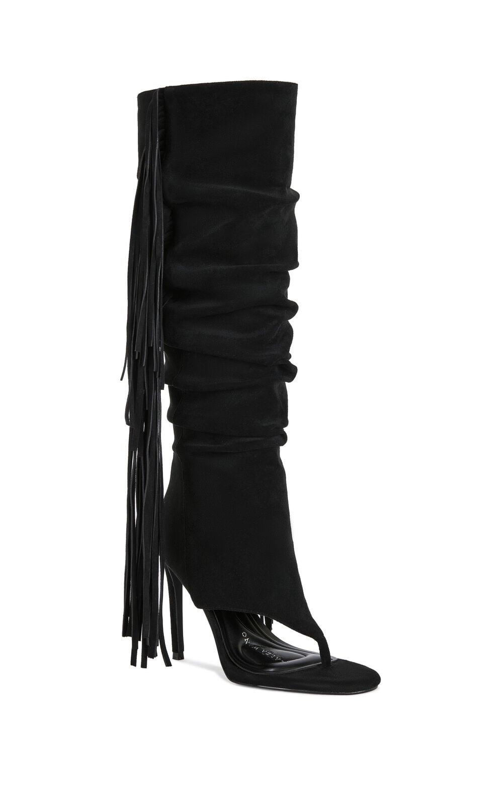 Women's Johanna Black Fringe Stiletto Booties