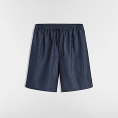 DIOR Dior Oblique Short-Sleeved Shirt and Shorts Blue Cotton-Silk Jacquard #387471