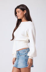 Piper Stretch Medium Blue Jean Micro Mini Skirt