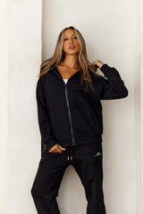 Base Zip Up Sydney Hoodie Black