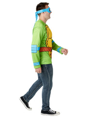 Men's Teenage Mutant Ninja Turtles Classic Leonardo Costume Top and Mask