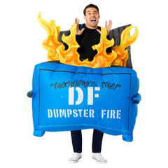 Adult Dumpster Fire Inflatable Costume