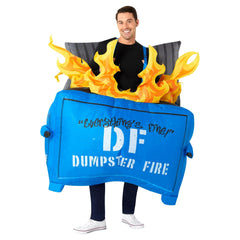 Adult Dumpster Fire Inflatable Costume