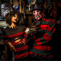 Men's A Nightmare on Elm Street Freddy Krueger Printed Shirt and Mask Set