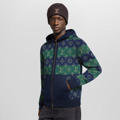 Louis Vuitton MONOGRAM Men's Spring/Fall Fashion Casual Hooded Zipper Letter Print Reversible Jacket #331359