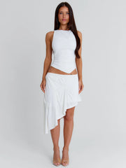 Noemai Midi Skirt White