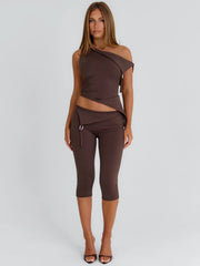 Juliett Capri Pants Chocolate