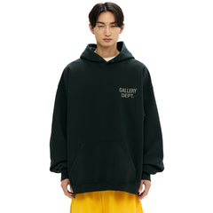 Gallery Dept. Men's And Women's  Spring/fall Fashion Casual Retro Hooded Pullover Long Sleeve Logo Sweatshirt With Letter Print Fleece Lining Sweatshirt  #79267