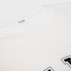 Celine Men's And Women's Summer Fashion Casual Crew Neck Pullover Letter Print Pattern Short Sleeve T-Shirt #79274