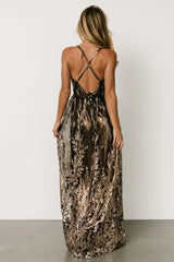 Eirena Sparkle Gown | Bronze + Gold