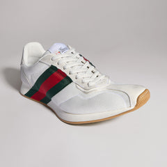 GUCCI Gucci Tempo Sneaker in Dark Grey Mesh and Suede #395421