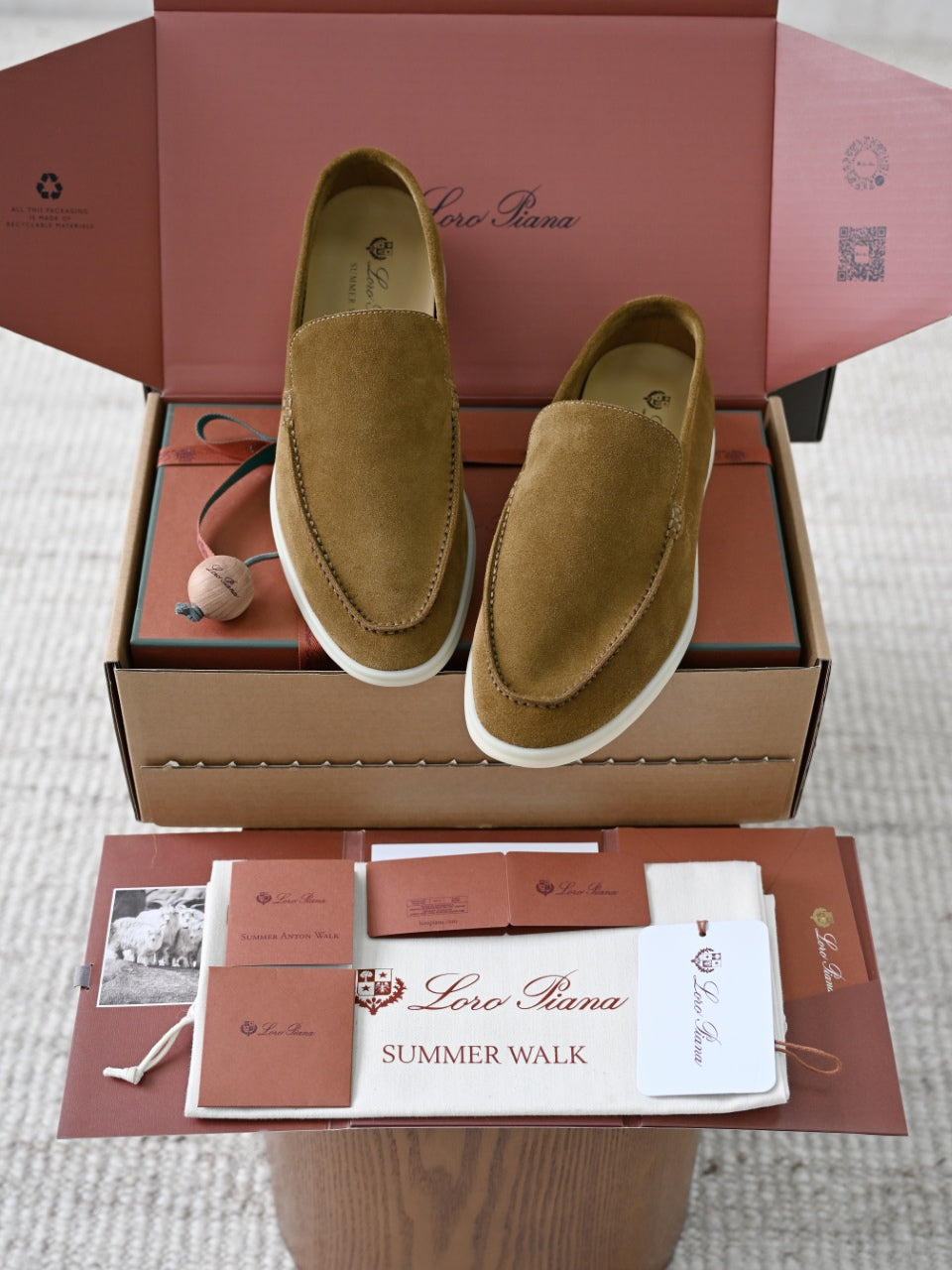 Loro Piana Summer Walker Suede Loafers #390332