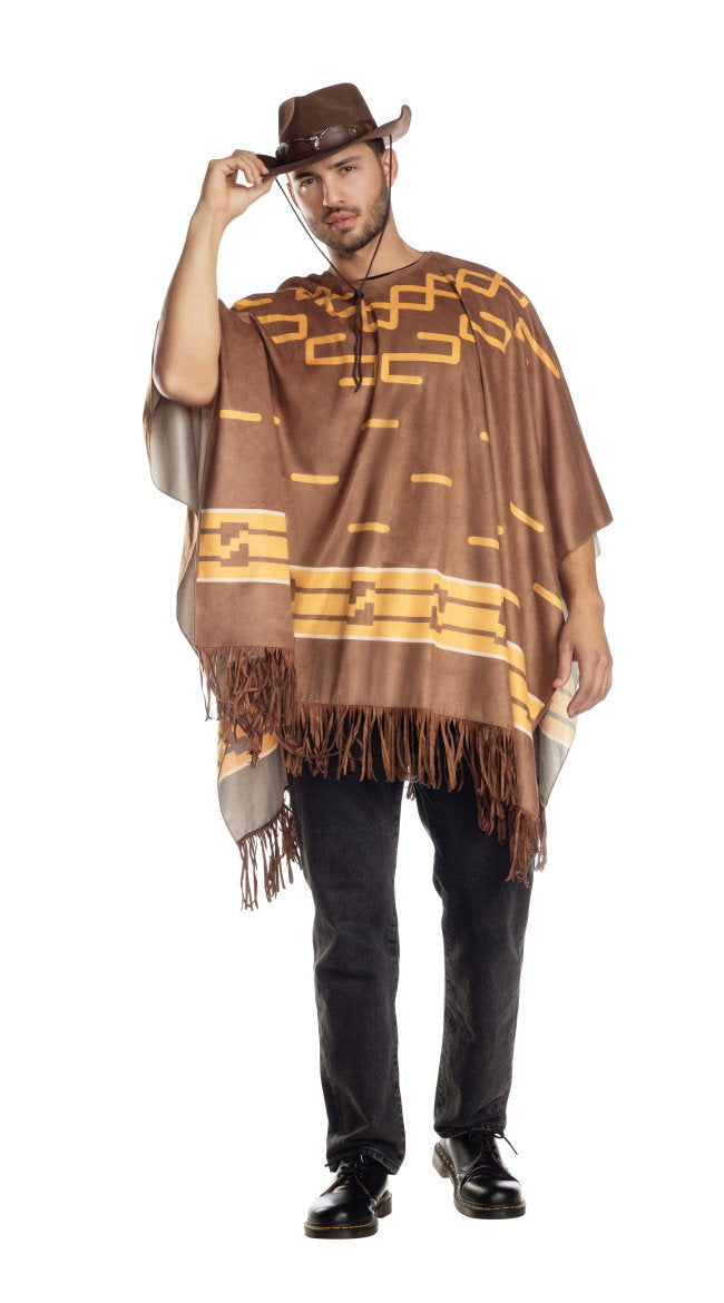 Unisex Cowboy Poncho Costume - Image 4