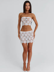 Amie Crop Top White