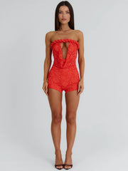 Jaylee Playsuit Coral