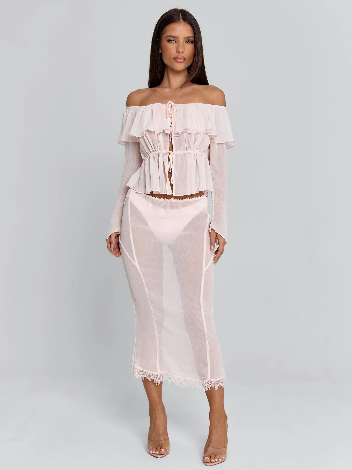 Taraya Midi Skirt Pink