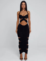 Lucca Midi Dress Black