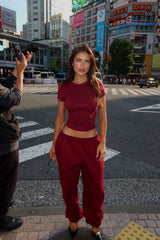 Karina Sweatpants Cherry