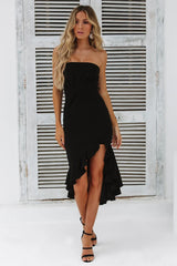 Night Shine Midi Dress Black