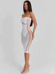 Jemimah Midi Dress White