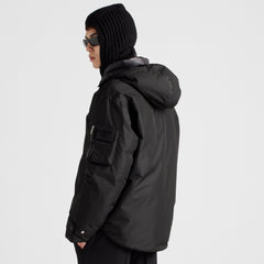 Prada Men's Fall/winter Fashion Casual Solid Color Hooded Zipper Single Button Windproof Down Jacket #79565