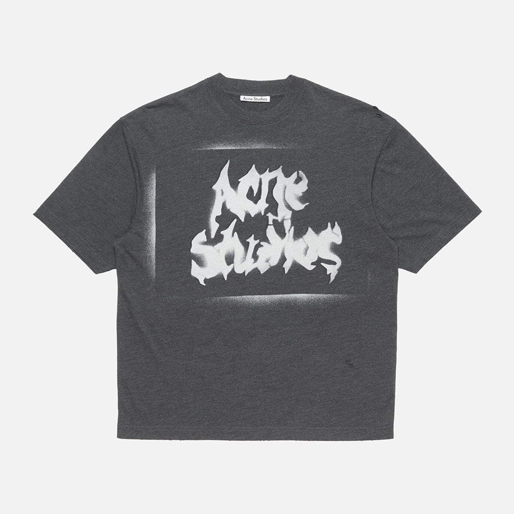 Acne Studios Gothic Logo T-shirt Faded #387534