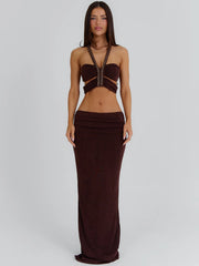 Rachana Maxi Dress Chocolate