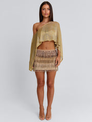 Valina Mini Skirt Gold