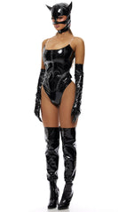 Feral Femme Four Piece Cat Villain Costume Set - Image 3