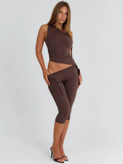 Juliett Capri Pants Chocolate