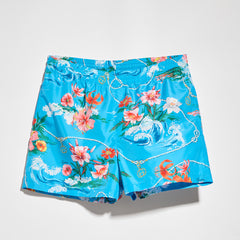 Gucci Printed Polyester Poplin Swim Shorts and Shirt in Multicolor #386769