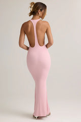 Modal Racerback Maxi Dress In Candyfloss Pink