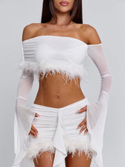 Gilda Mini Skirt White